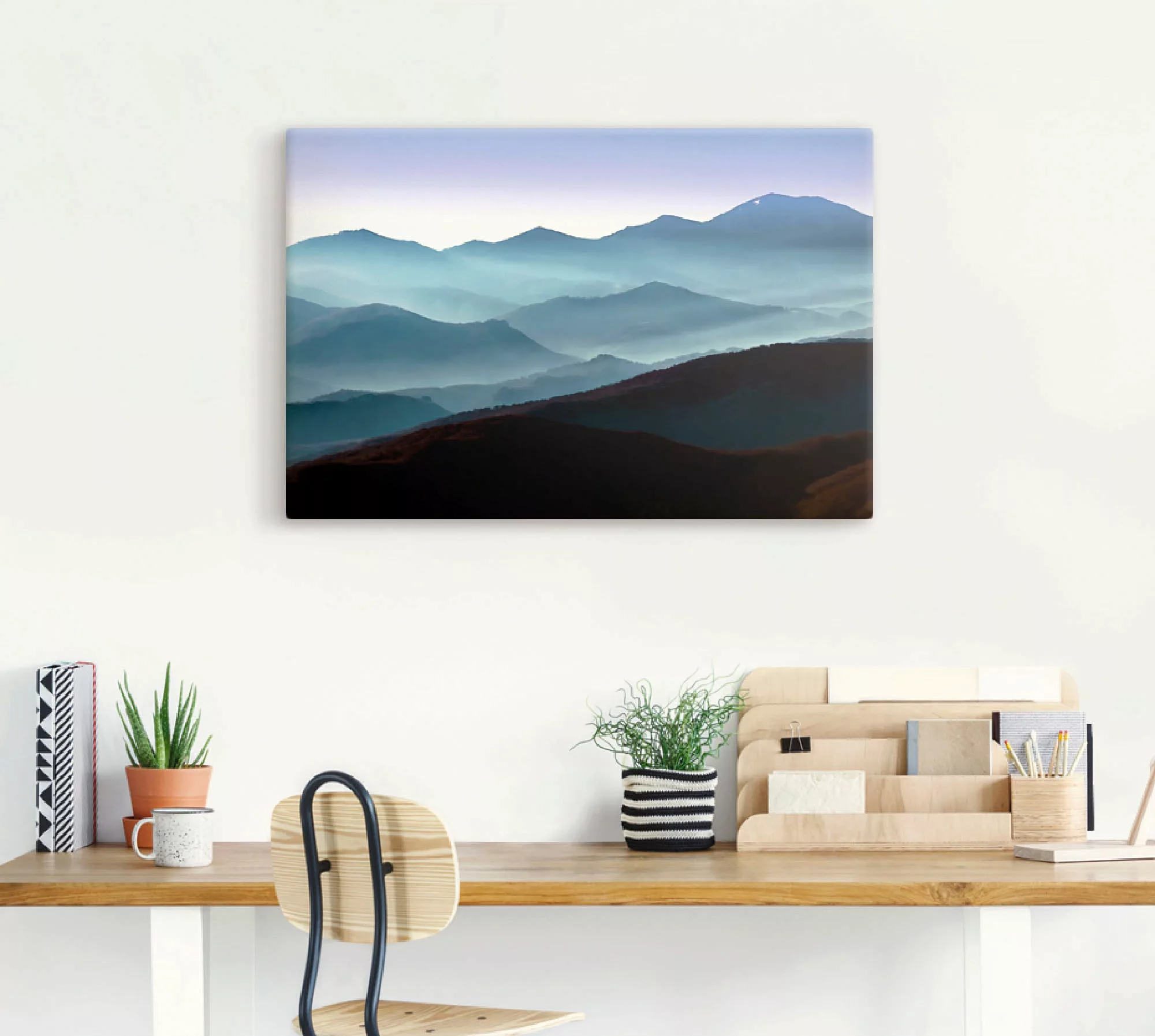 Artland Leinwandbild "Bergpanorama in Asturien", Berge, (1 St.) günstig online kaufen