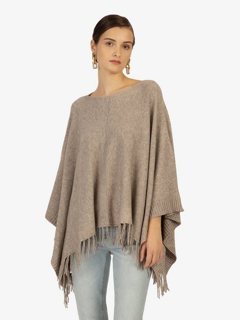 Kraimod Poncho mit Eye catching und Allover-Design günstig online kaufen