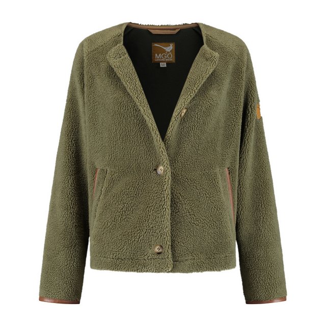 MGO Strickjacke MGO Laura Cardigan Lady Green L günstig online kaufen