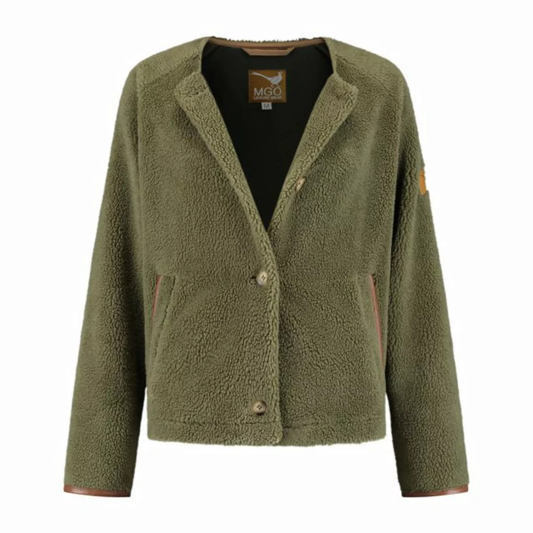 MGO Strickjacke MGO Laura Cardigan Lady Green 3XL günstig online kaufen