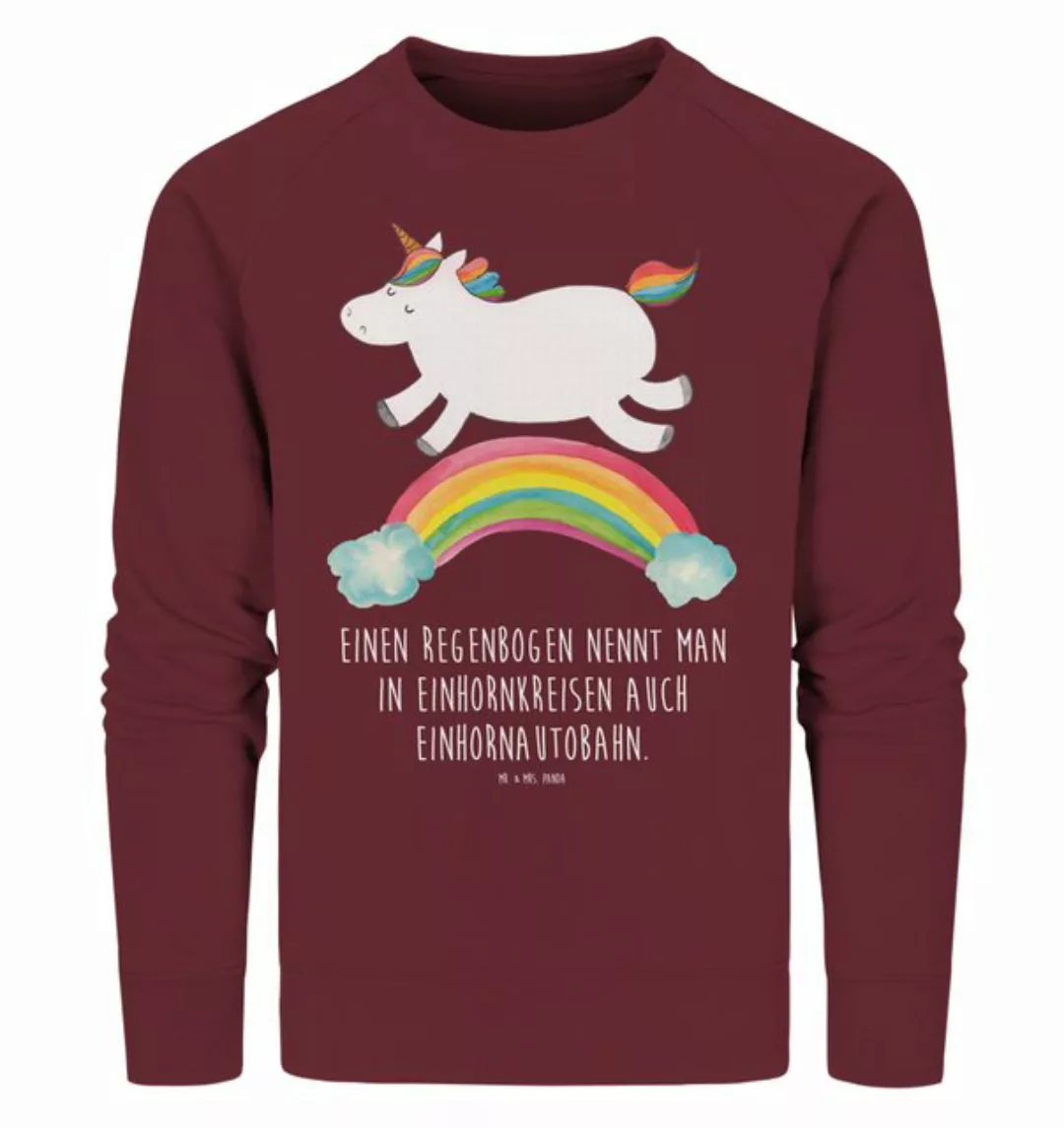 Mr. & Mrs. Panda Longpullover Größe M Einhorn Regenbogen - Burgundy - Gesch günstig online kaufen