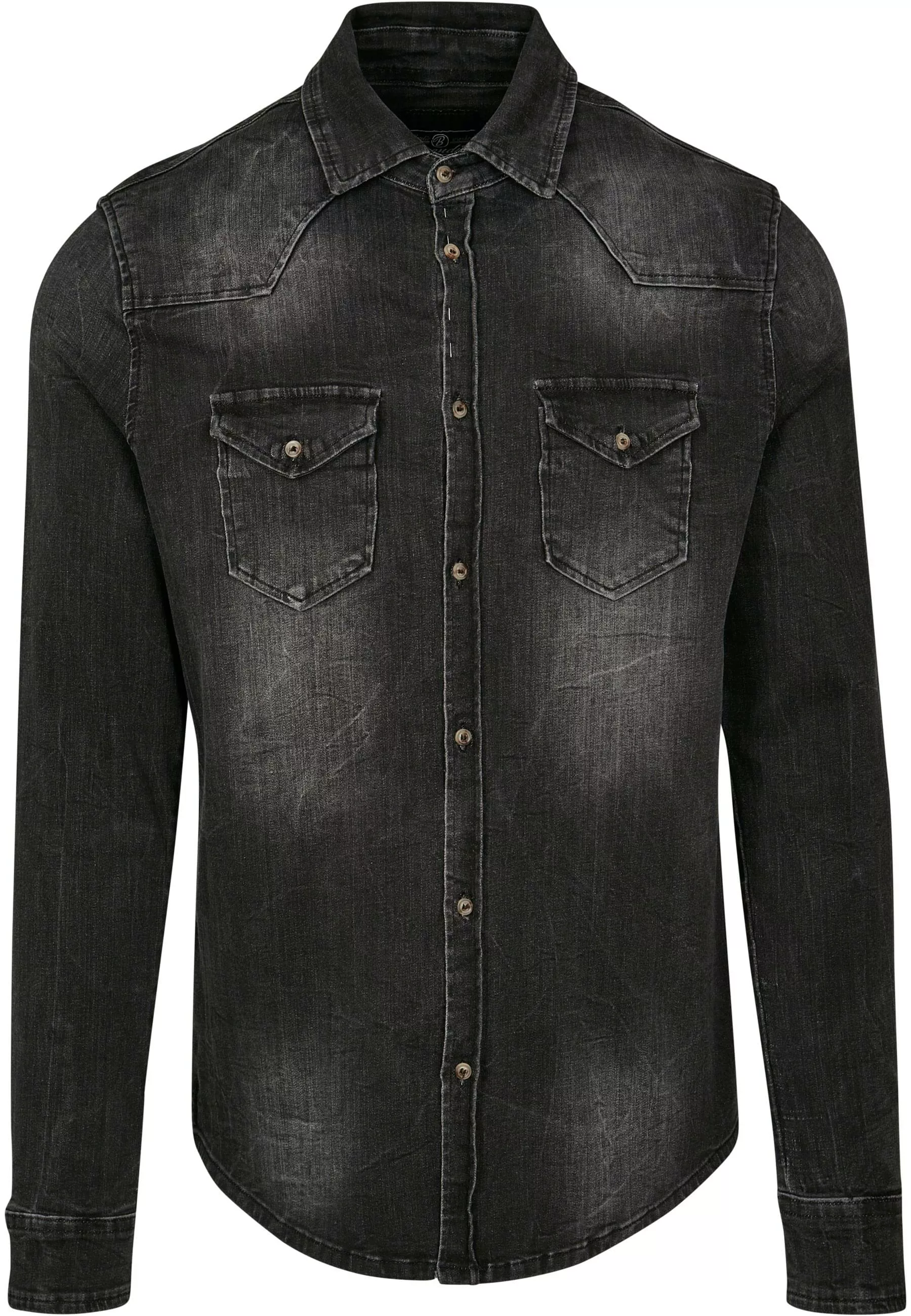 Brandit Langarmhemd "Brandit Herren Riley Denim Shirt", (1 tlg.) günstig online kaufen