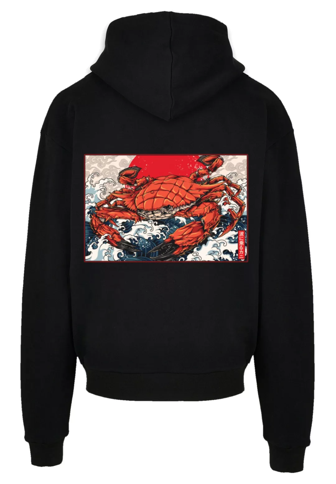 F4NT4STIC Kapuzenpullover "Crab Kanji Japan" günstig online kaufen