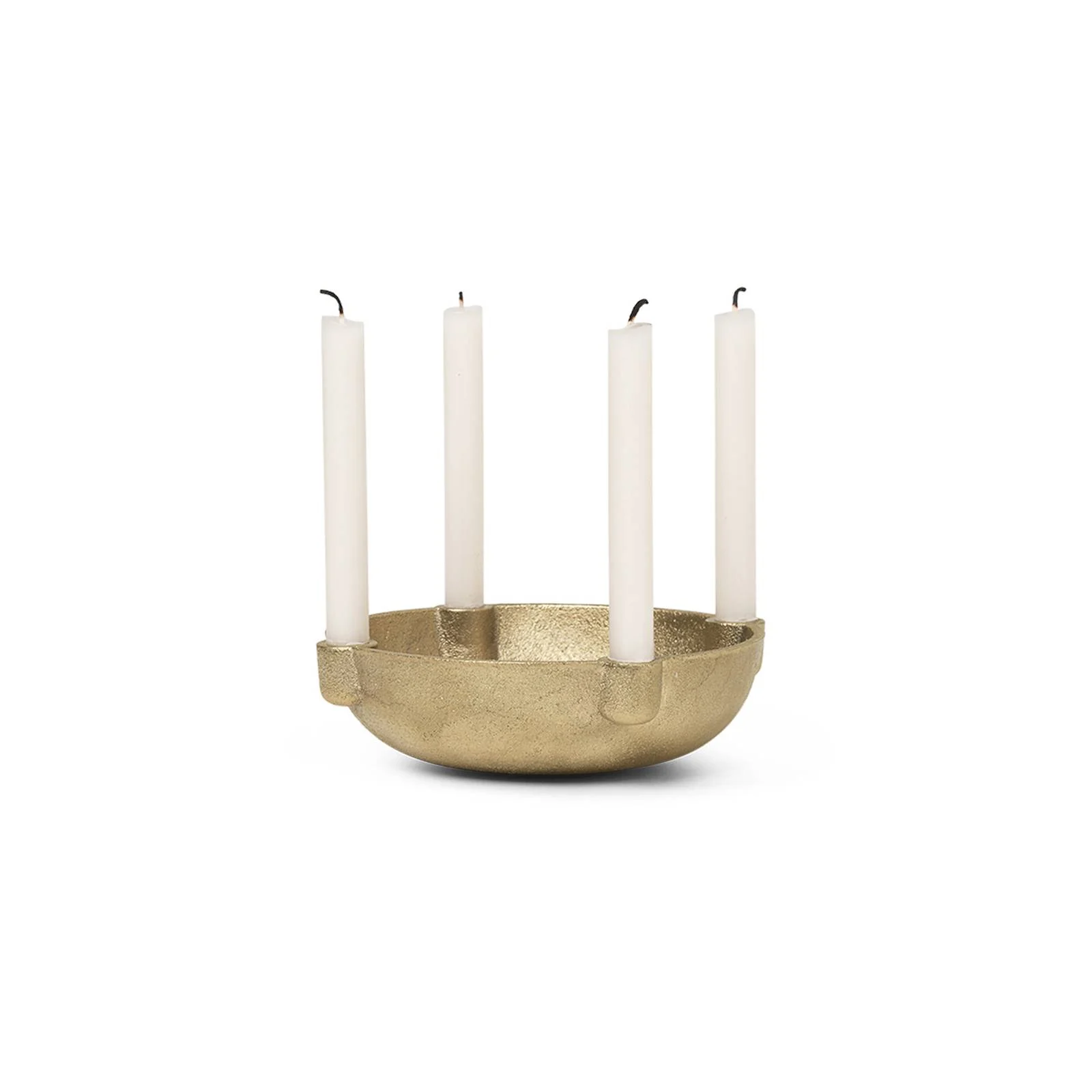 ferm LIVING Kerzenständer Bowl Small, Ø 14,6 cm, Messing günstig online kaufen