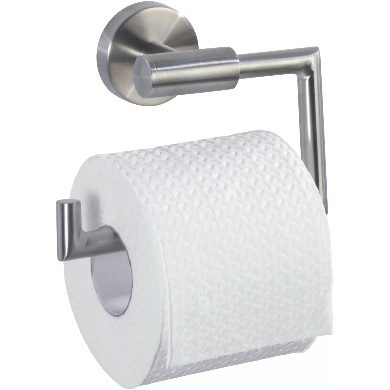 WENKO Toilettenpapierhalter Bosio Edelstahl matt, rostfrei silber günstig online kaufen