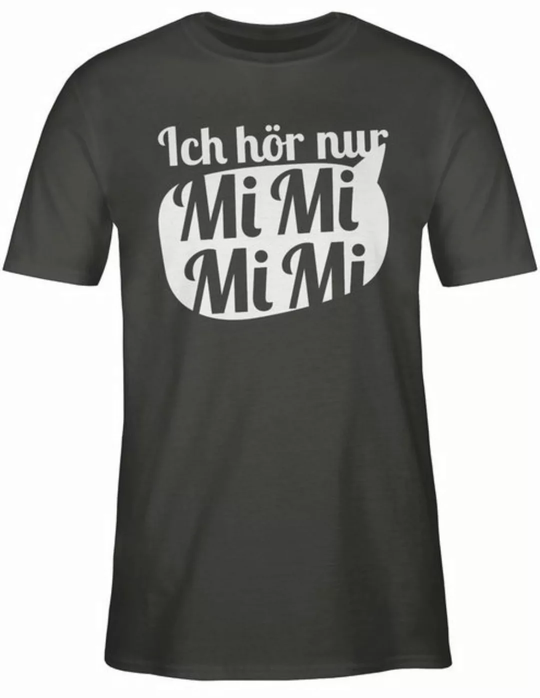 Shirtracer T-Shirt Ich hör nur MIMIMI mit Sprechblase - weiß Sprüche Statem günstig online kaufen