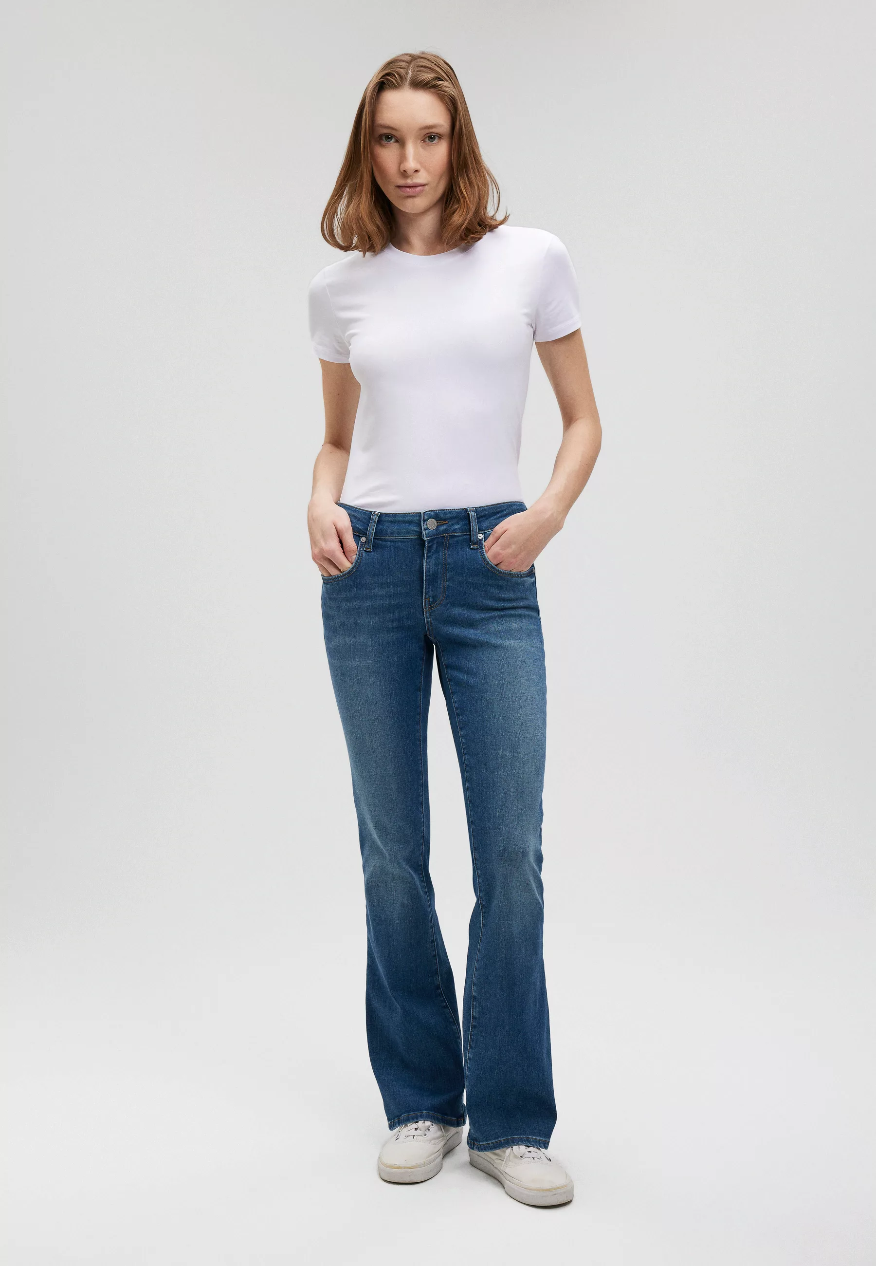 Mavi Regular-fit-Jeans BELLA (1-tlg) Plain/ohne Details günstig online kaufen