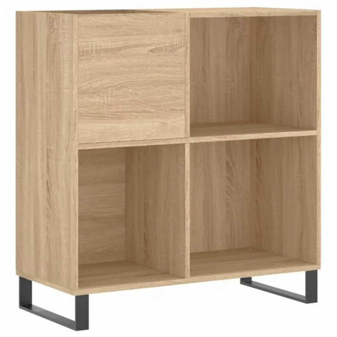 vidaXL Beistellschrank Plattenschrank Räuchereiche 84,5x38x89 cm Holzwerkst günstig online kaufen