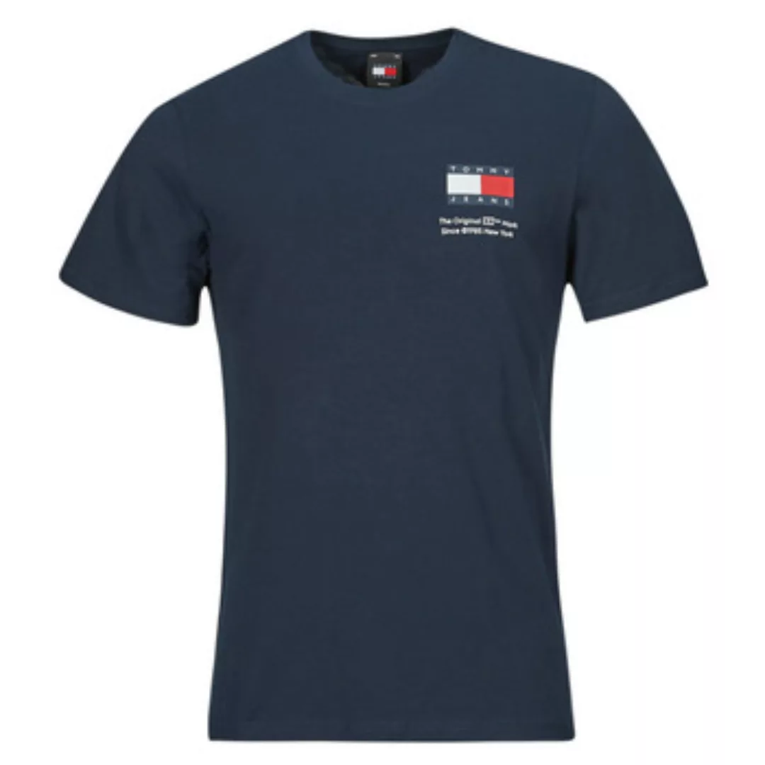 Tommy Jeans T-Shirt TJM SLIM ESSENTIAL FLAG TEE EXT mit Rundhalsausschnitt günstig online kaufen