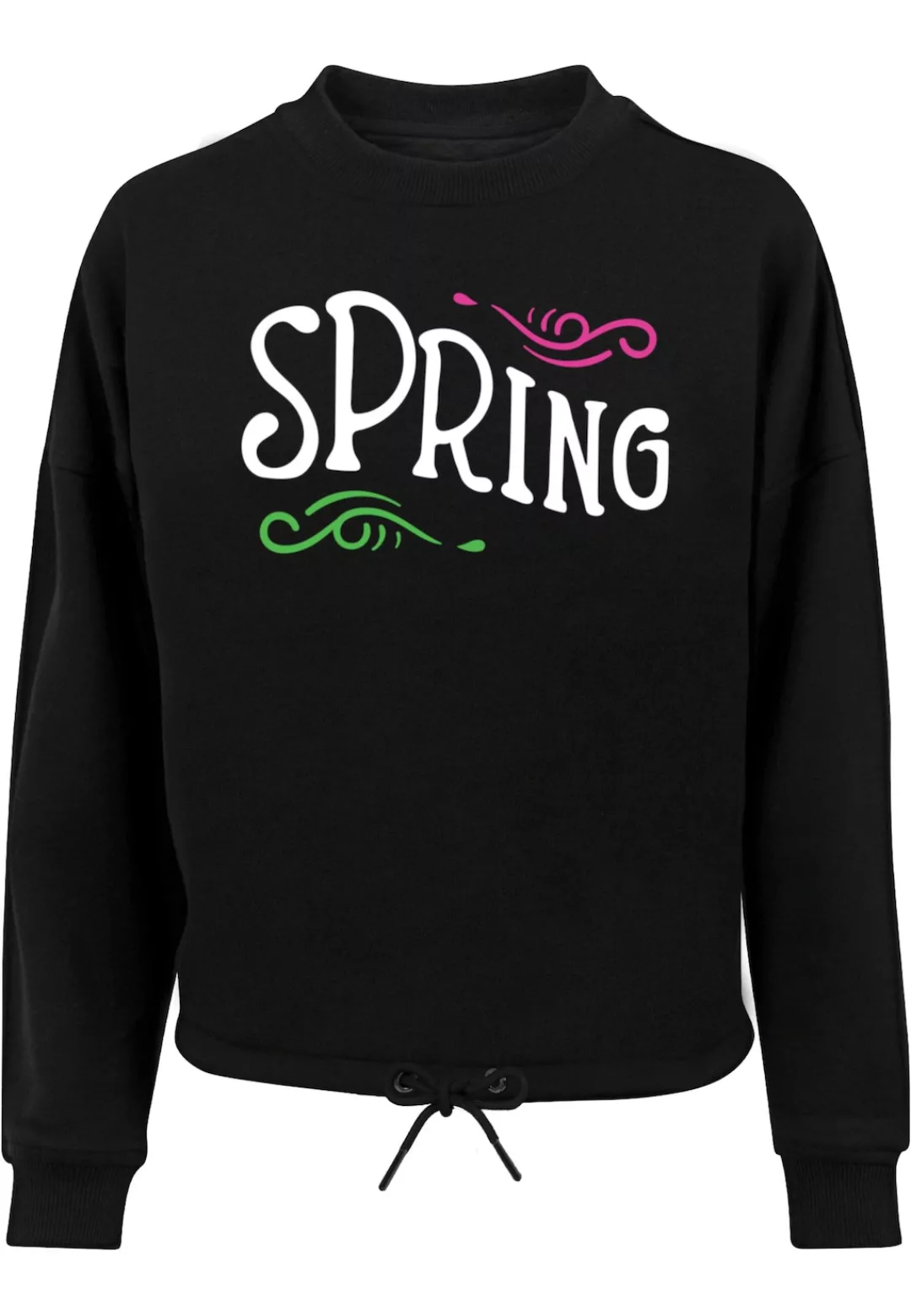 Merchcode Sweater "Merchcode Damen Ladies Spring text - Oversize Crewneck" günstig online kaufen