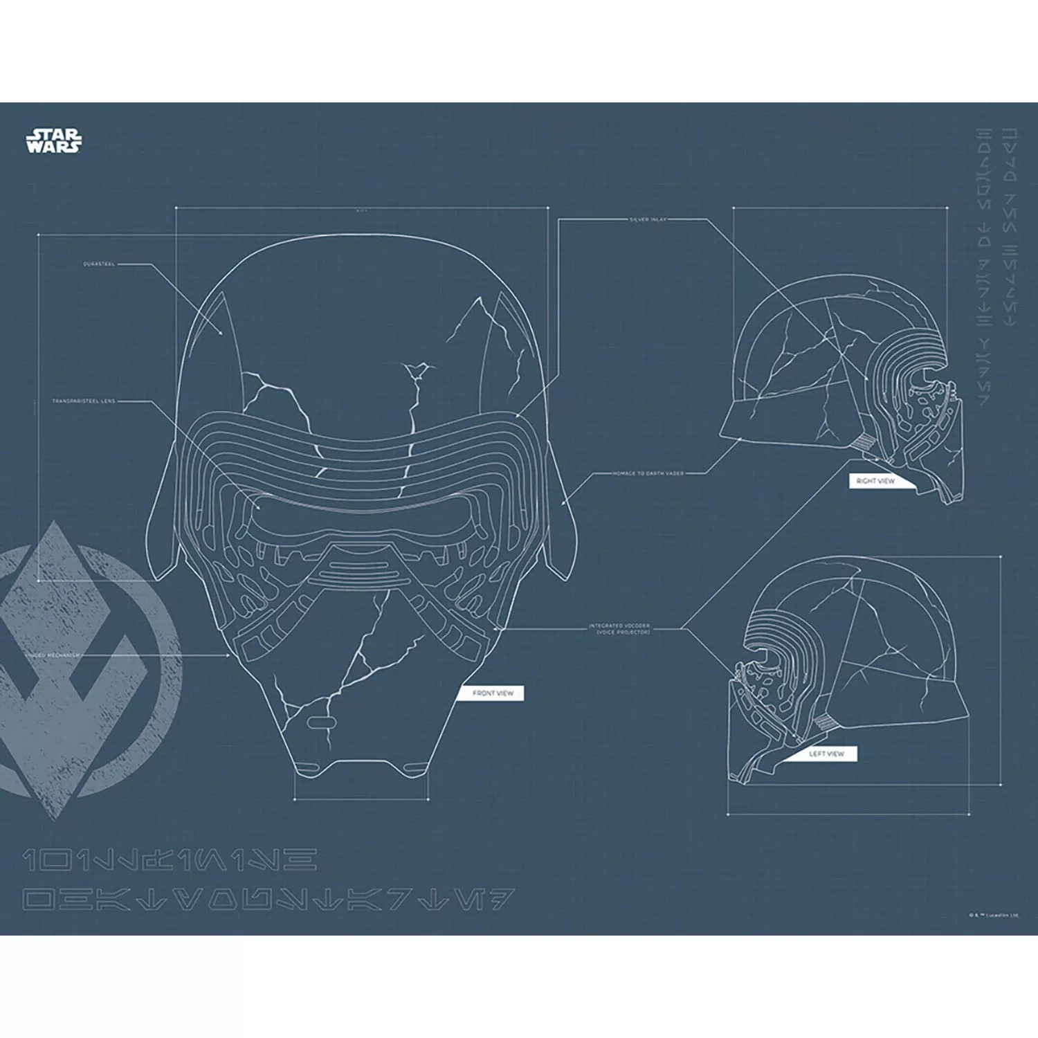 Komar Wandbild Star Wars Helmet 50 x 40 cm günstig online kaufen
