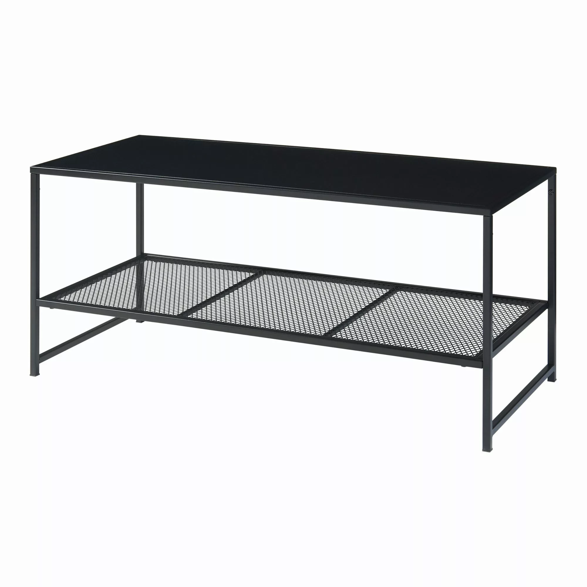 en.casa Couchtisch, »Ruokolahti« mit Gitterablage 102x43x46cm günstig online kaufen