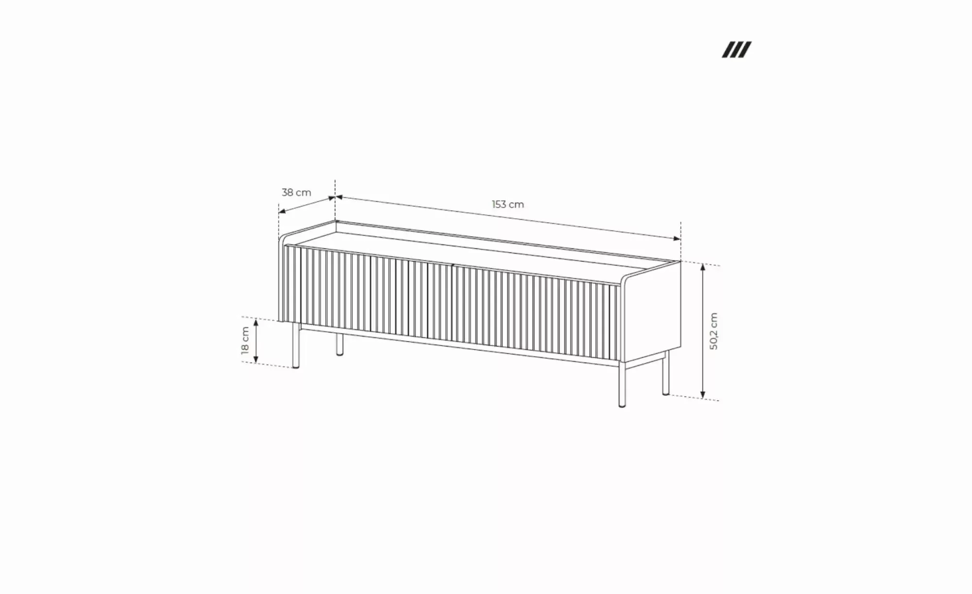 Lowboard  Levant ¦ beige ¦ Maße (cm): B: 153 H: 50 Kommoden & Sideboards > günstig online kaufen