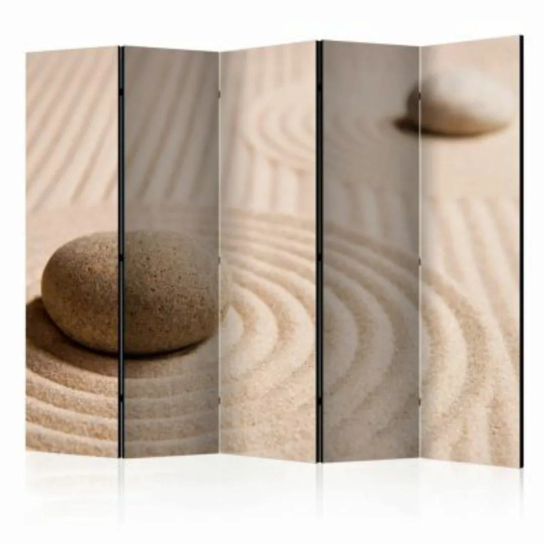 artgeist Paravent Sand and zen II [Room Dividers] braun Gr. 225 x 172 günstig online kaufen