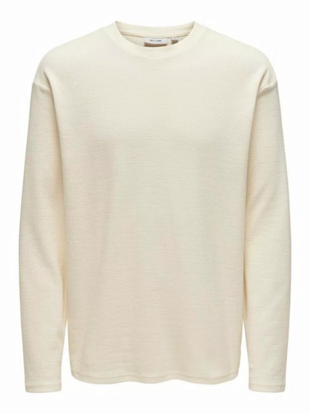 ONLY & SONS Longsleeve Langarmshirt Rundhals Regular Fit bequem ONSMORTEN R günstig online kaufen