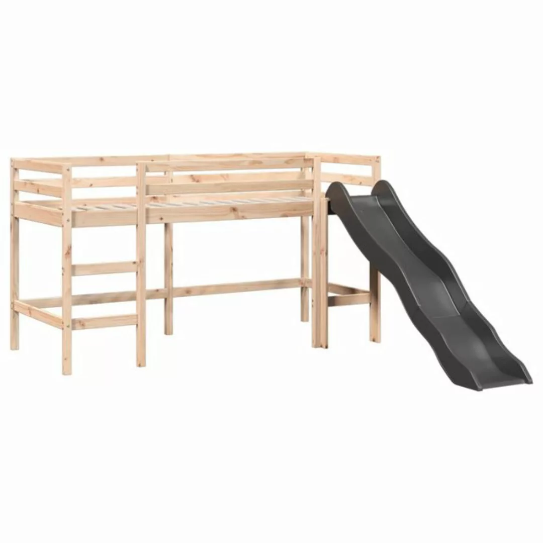 vidaXL Bett Kinderhochbett ohne Matratze 90x190 cm Massivholz Kiefer günstig online kaufen