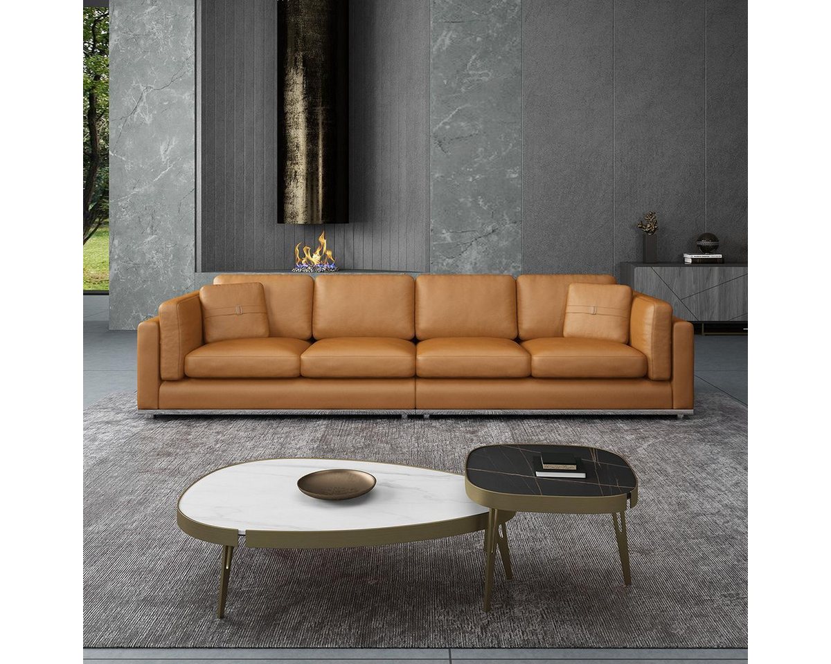 Xlmoebel Sofa Neues luxuriöses Ledersofa vom Designer - 4-Sitzer Polstermöb günstig online kaufen