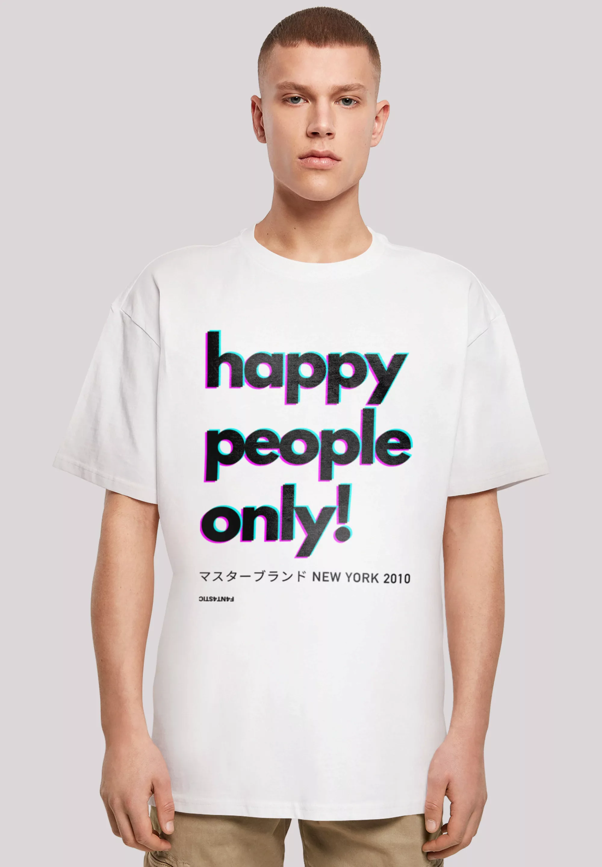 F4NT4STIC T-Shirt "Happy people only New York", Print günstig online kaufen