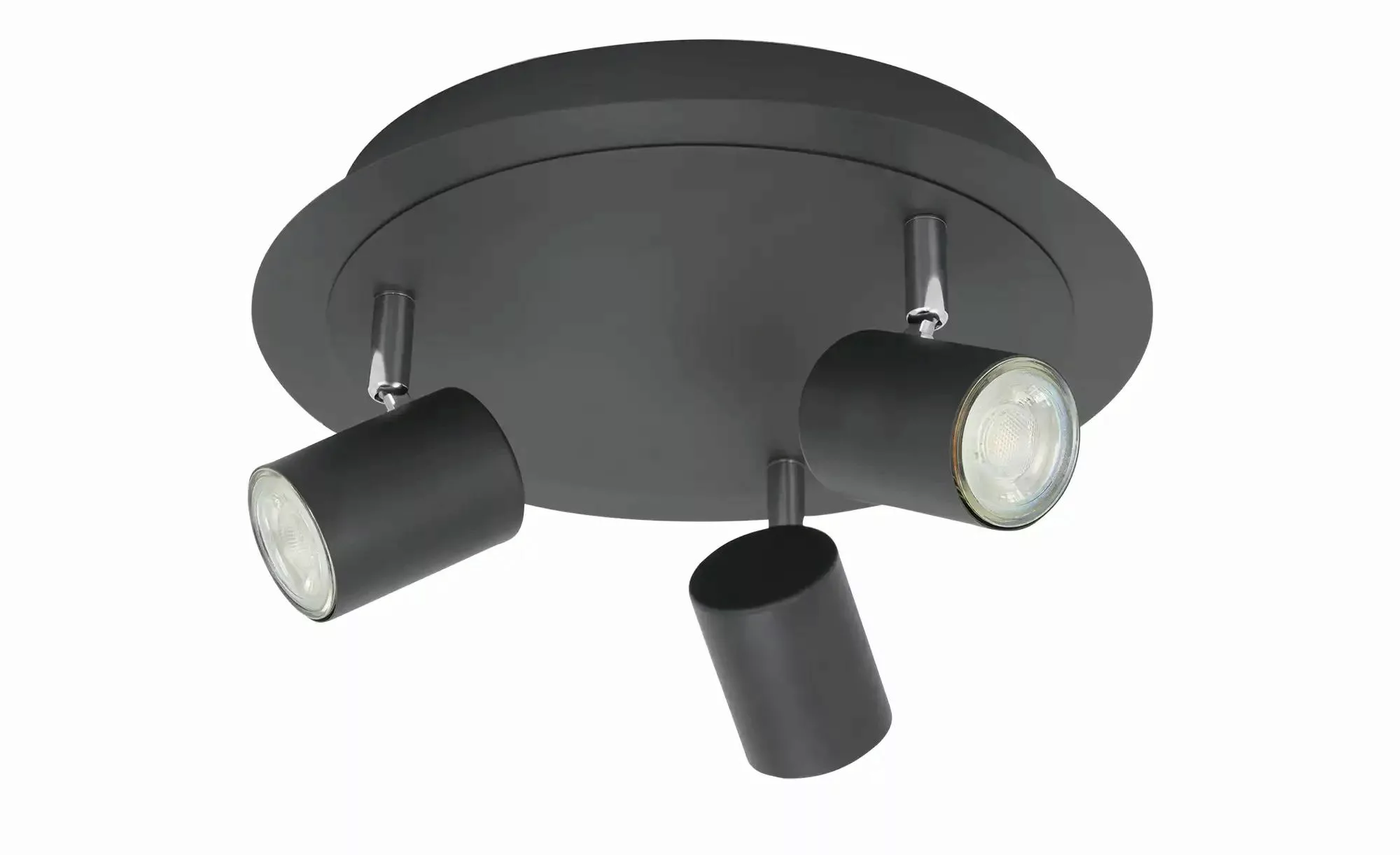 LED Deckenleuchte Tarik in Anthrazit 3x5W 1140lm GU10 3-flammig günstig online kaufen