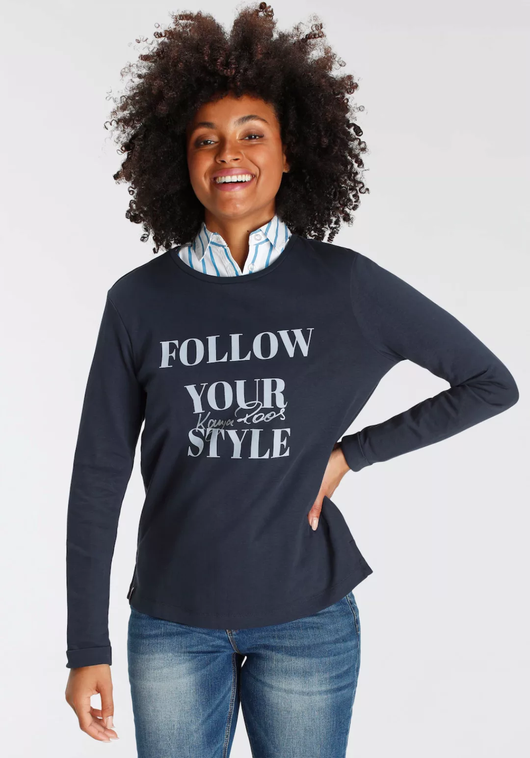 KangaROOS Sweater, mit großem Logodruck günstig online kaufen