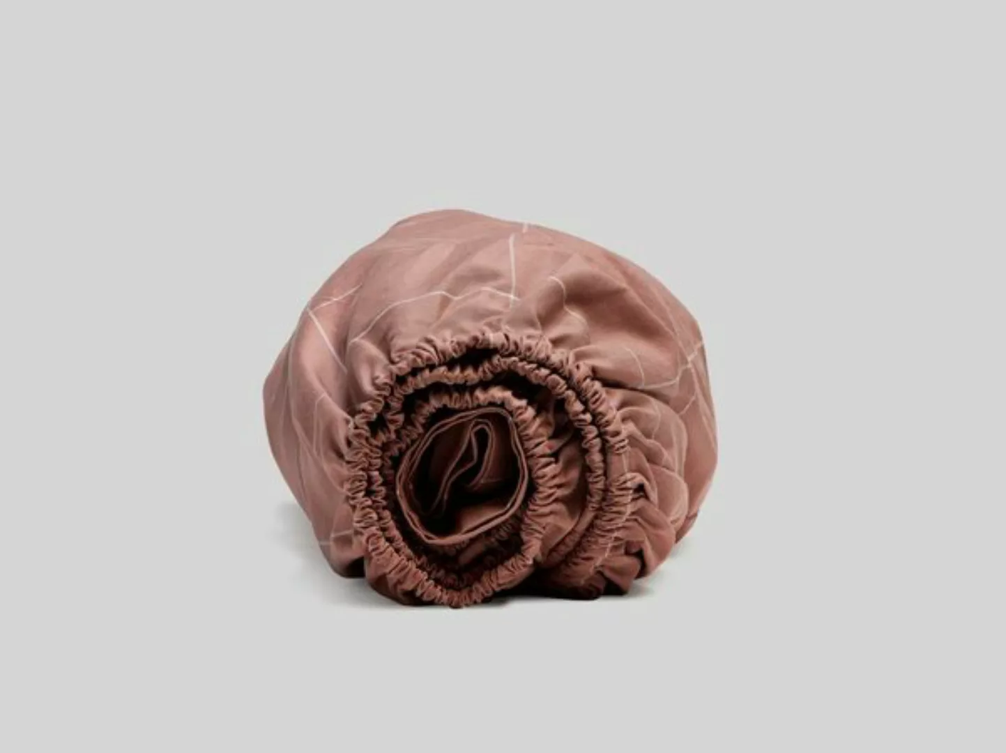 Spannbettlaken Baumwolle Tencel Rose Check günstig online kaufen