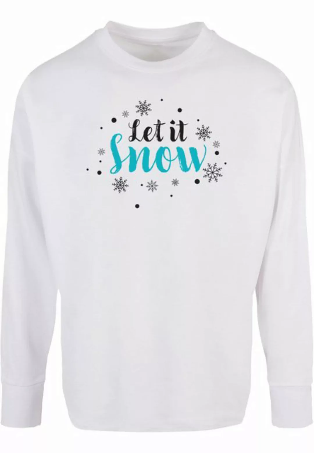 Merchcode Longsleeve Merchcode Herren Let it snow Oversized Cut On Sleeve L günstig online kaufen