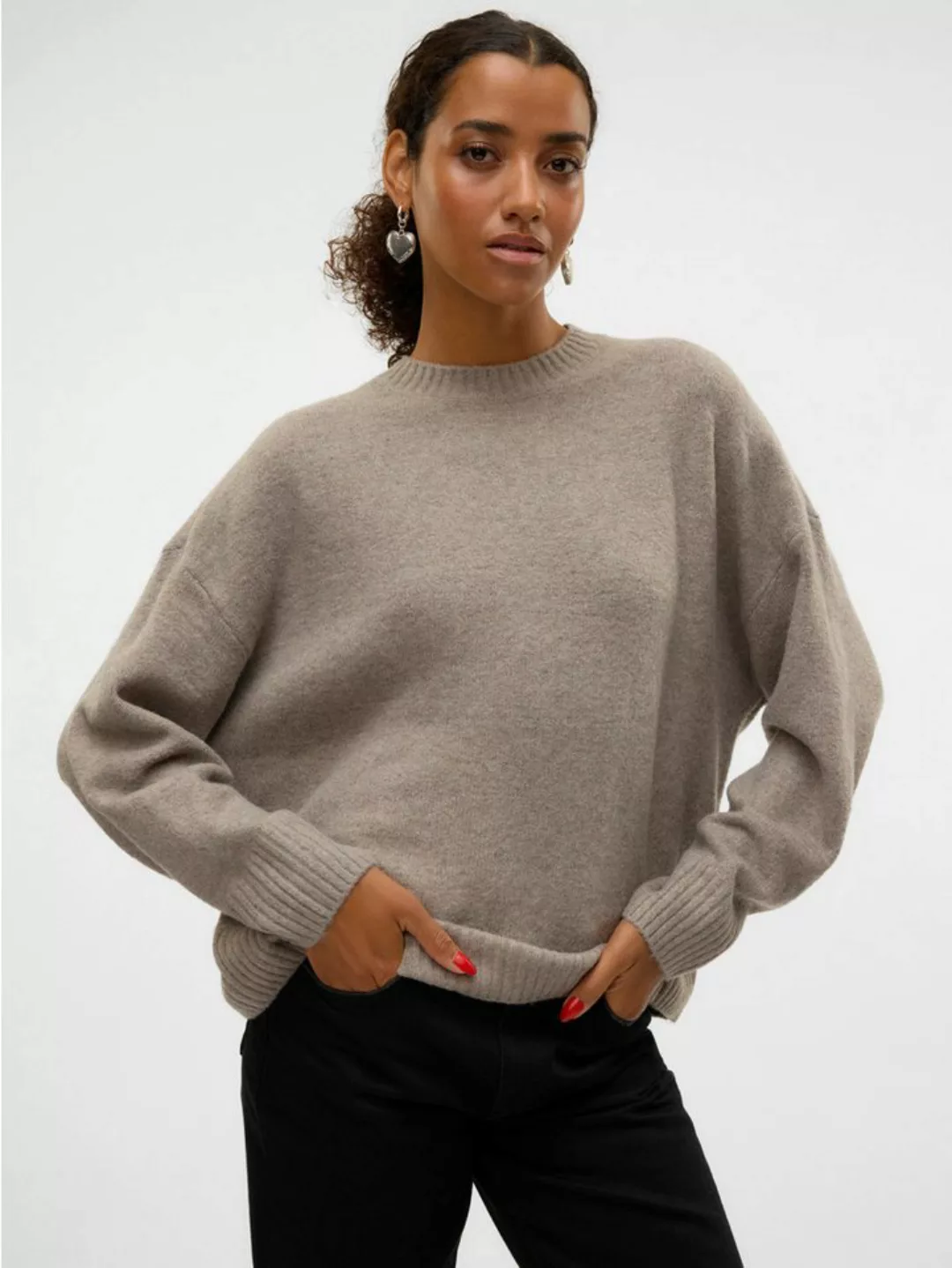 Vero Moda Strickpullover VMBOOM LS O-NECK PULLOVER GA NOOS günstig online kaufen