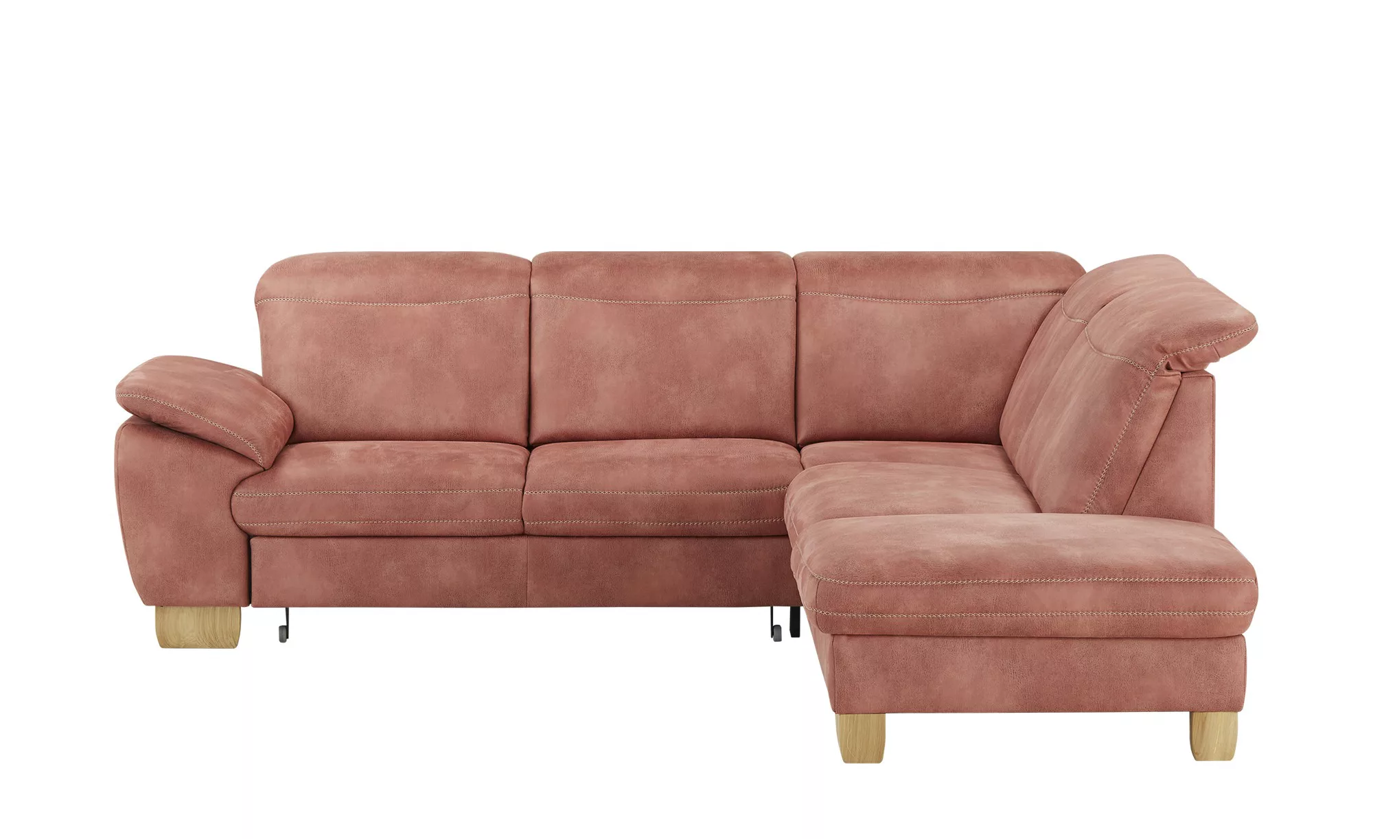 meinSofa Ecksofa  Raica ¦ rosa/pink ¦ Maße (cm): B: 266 H: 91 T: 243.0 Pols günstig online kaufen