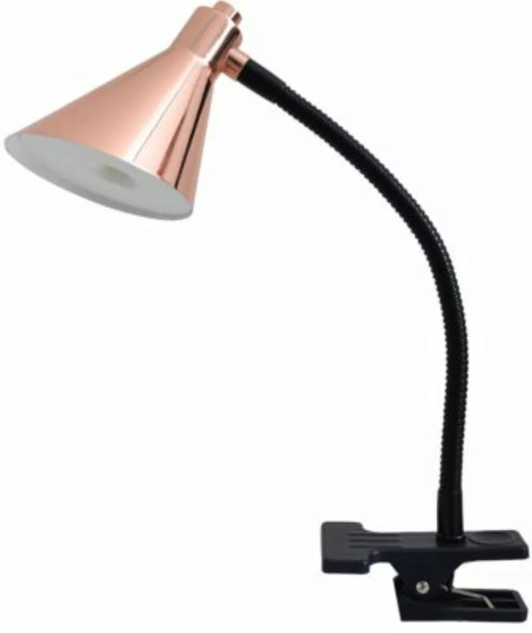 Näve LED-Klemm-Tischleuchte, H32cm, Schirm Ø8,5cm, inkl. Leuchtmittel kupfe günstig online kaufen