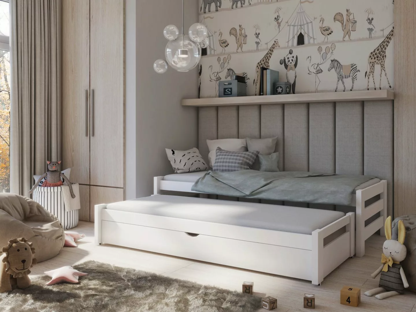 Horten Kinderbett Ausziehbett Würzburg für 2 Kinder (Spar-Set) günstig online kaufen