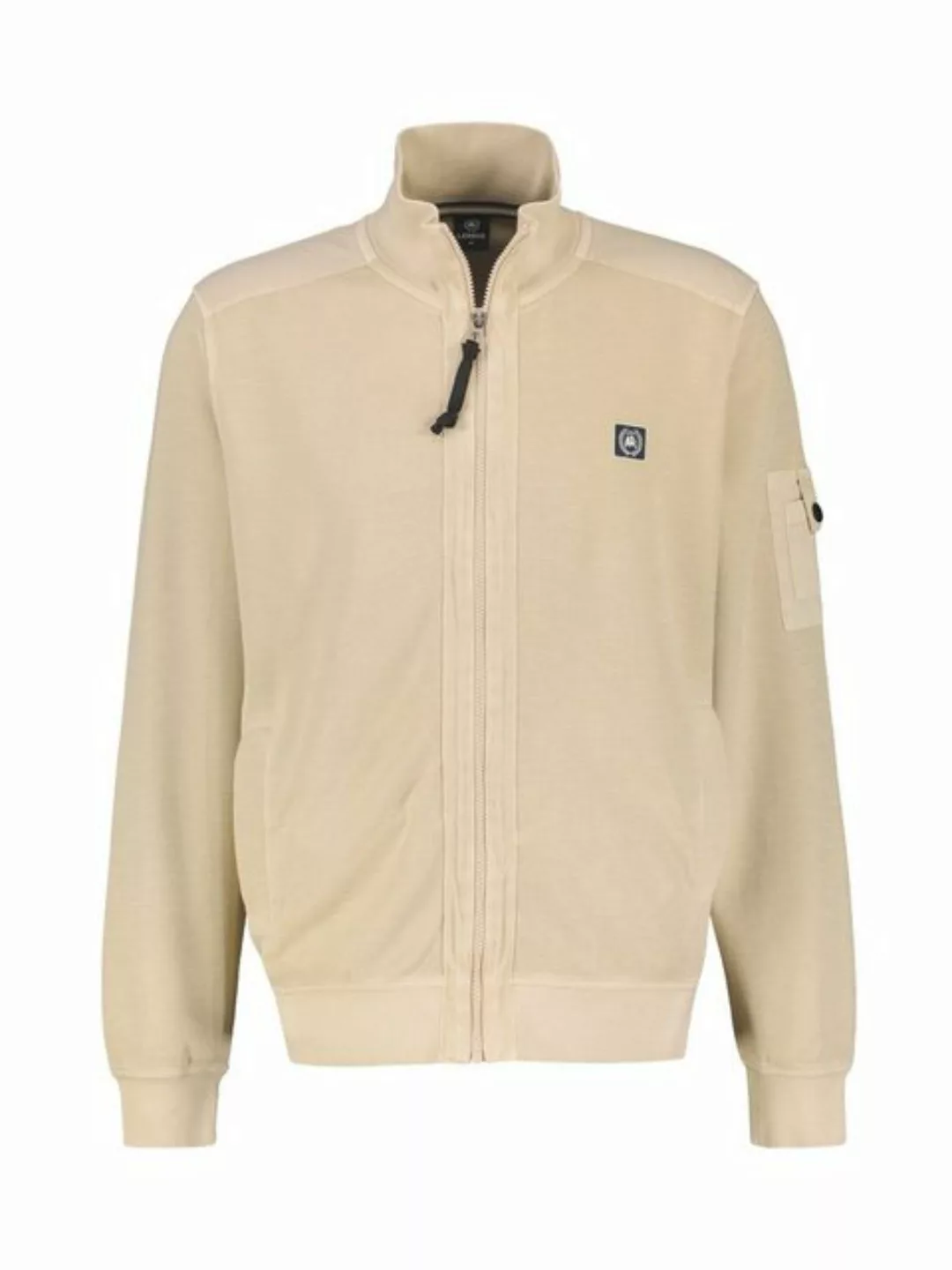 LERROS Sweatjacke "LERROS Strukturierte Sweatjacke mit Details" günstig online kaufen