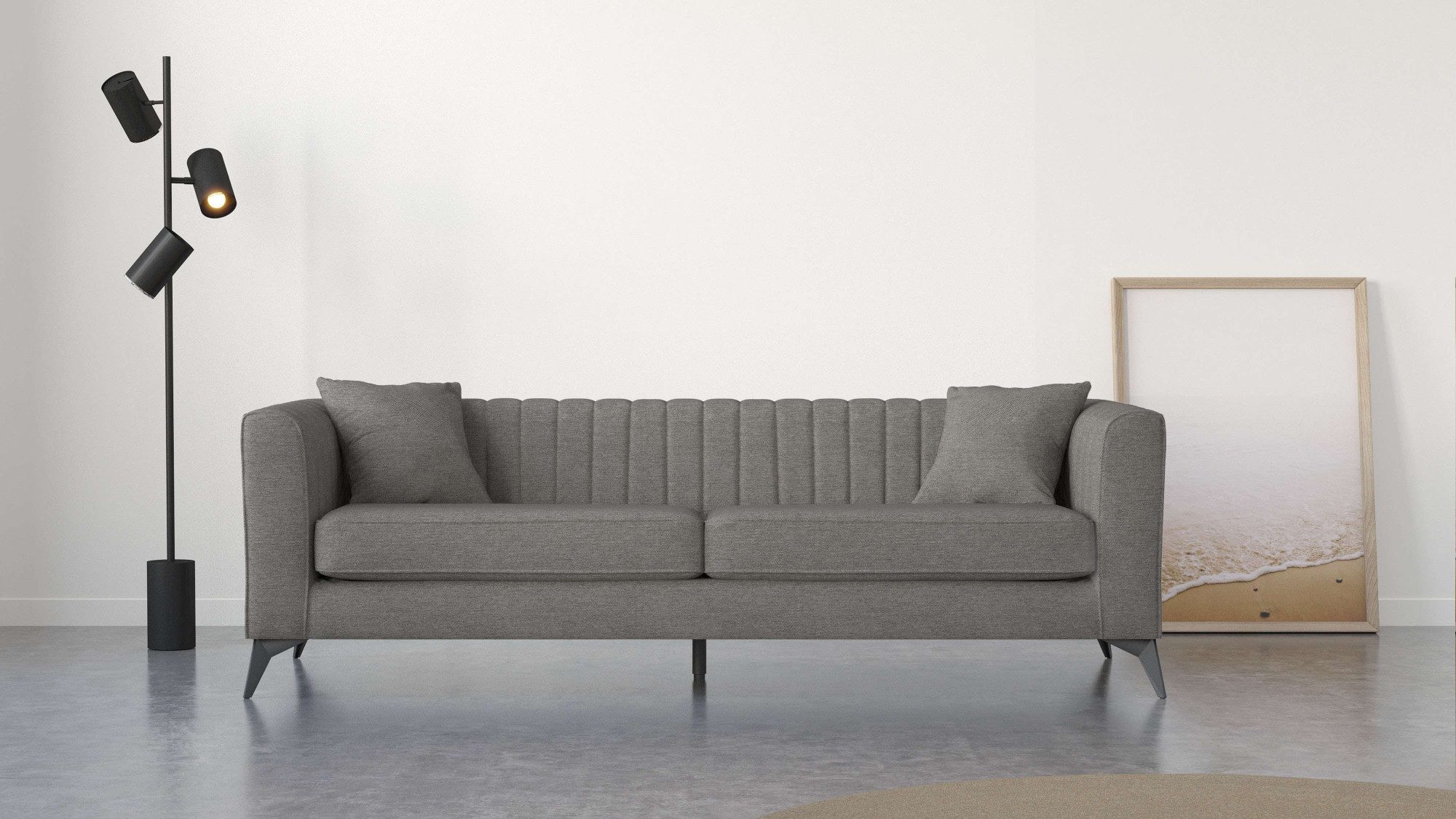 Places of Style 4-Sitzer "MATTHEW elegantes Designsofa, Maße B/T/H: 231/86/ günstig online kaufen
