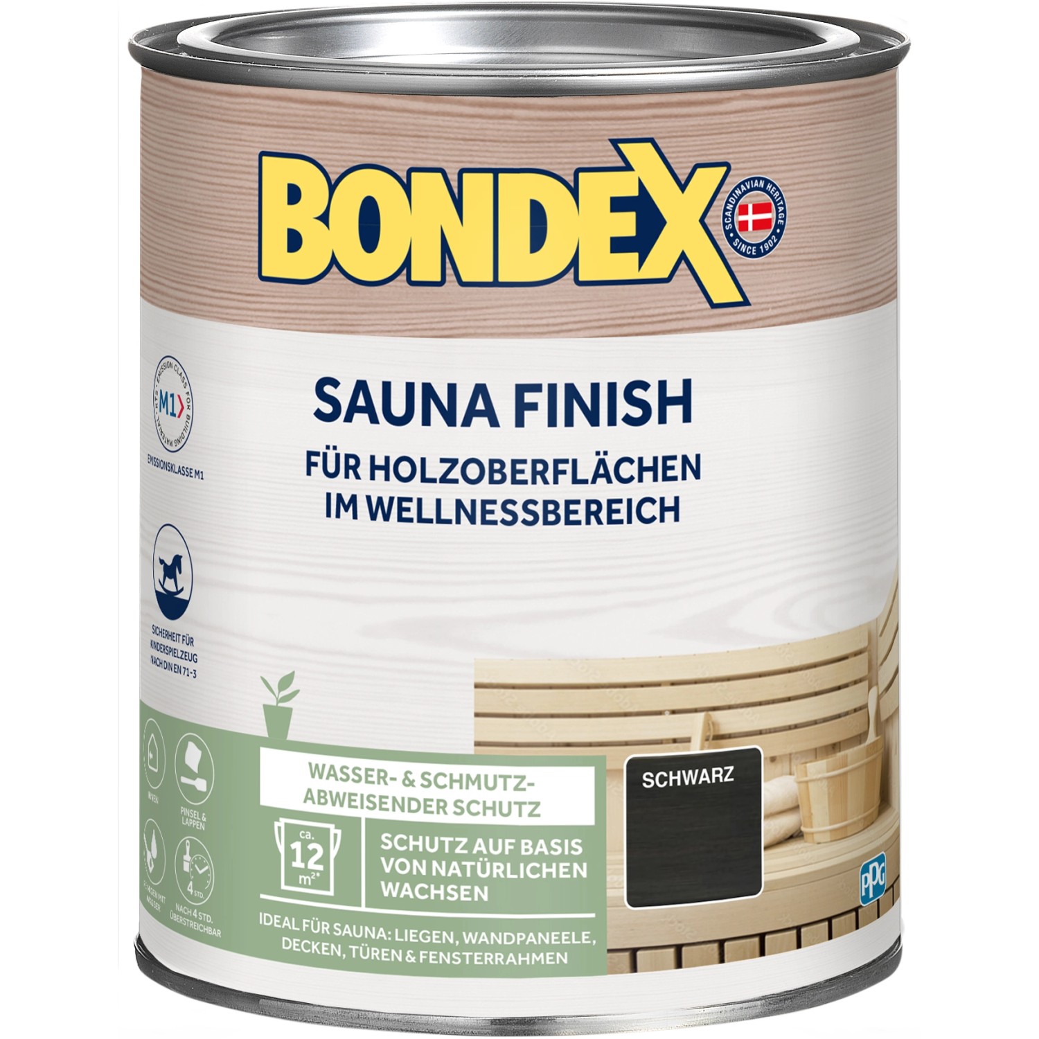 Bondex Sauna Finish Schwarz 1 l günstig online kaufen