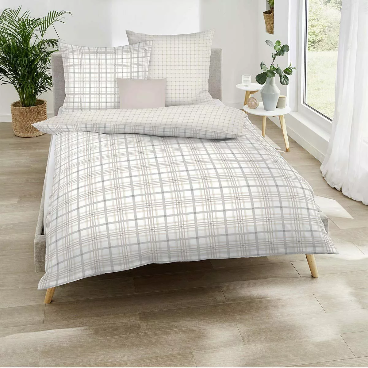 TRAUMSCHLAF Bettwäsche Plaid, Biber, 2 teilig, günstig online kaufen
