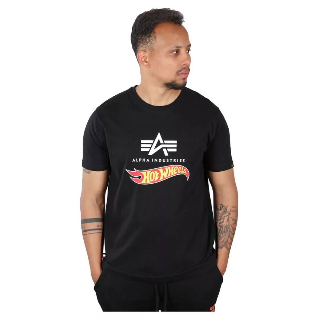 Alpha Industries Hot Wheels Flag Kurzärmeliges T-shirt M Black günstig online kaufen