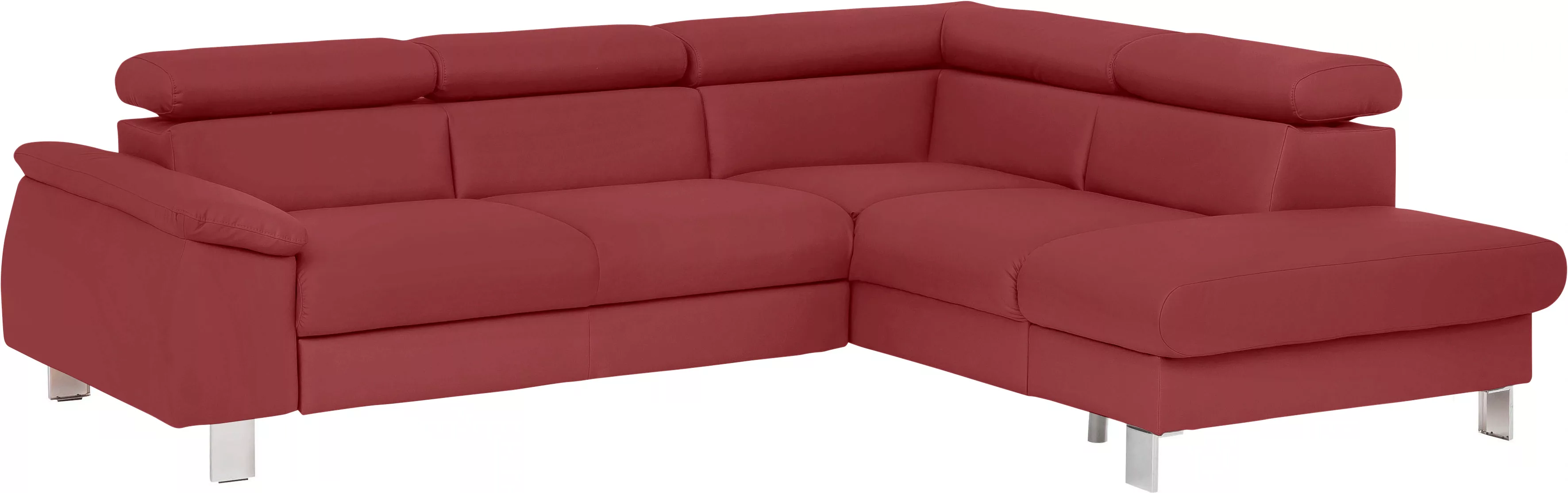 COTTA Ecksofa "Komaris L-Form mit Kopfteilverstellung", wahlweise mit Bettf günstig online kaufen