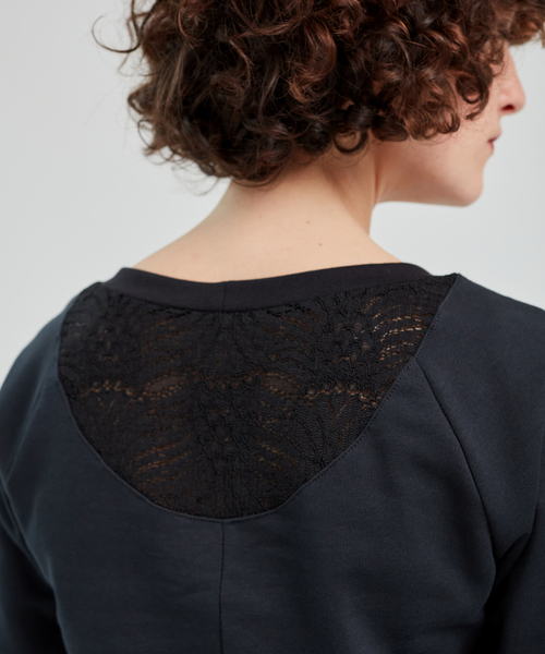 Pullover Aus Bio Baumwolle & Spitze - Lace günstig online kaufen