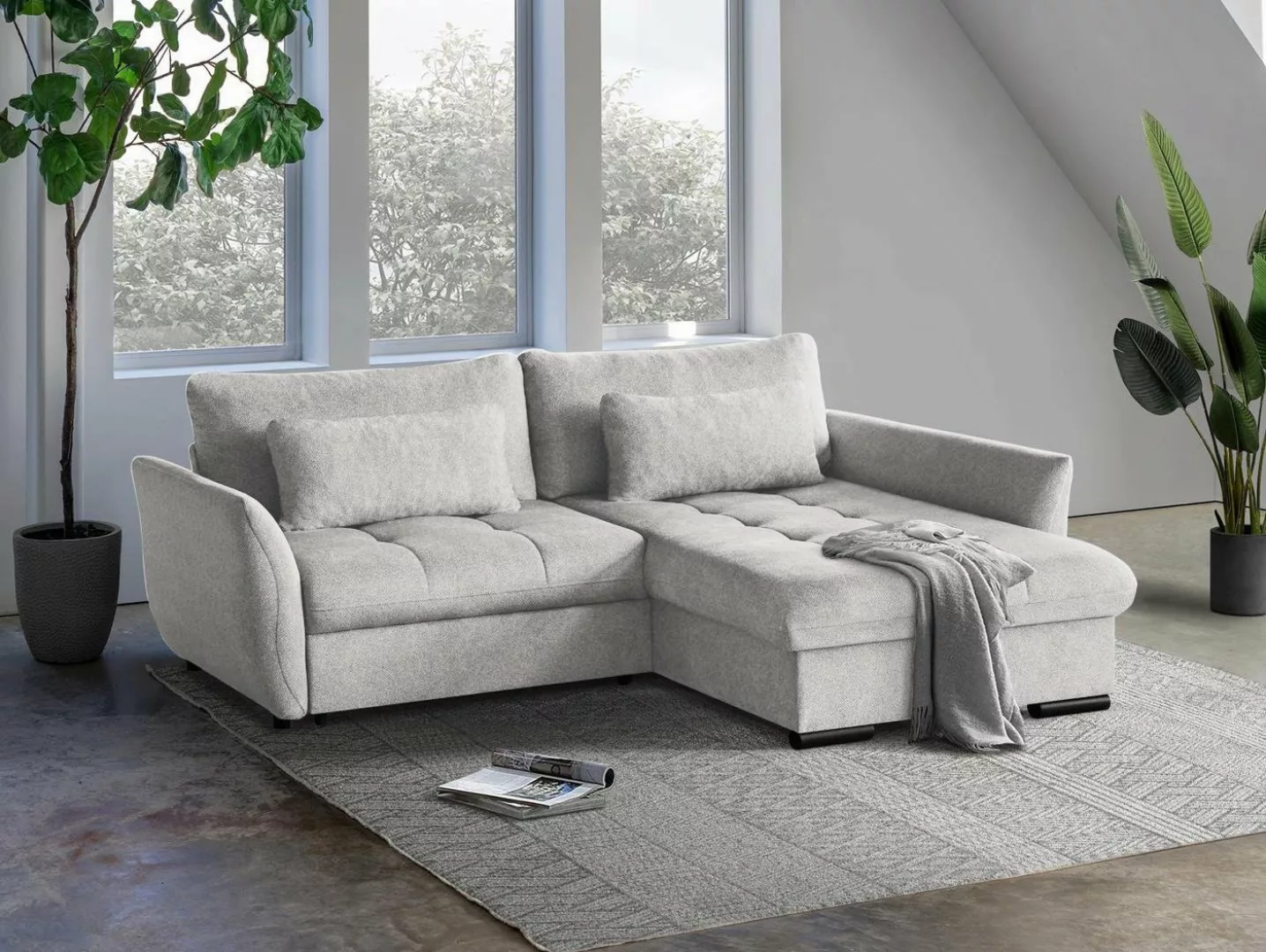 Beautysofa Ecksofa Caro, Lieferung beinhaltet die Einbringung in die Wohnun günstig online kaufen