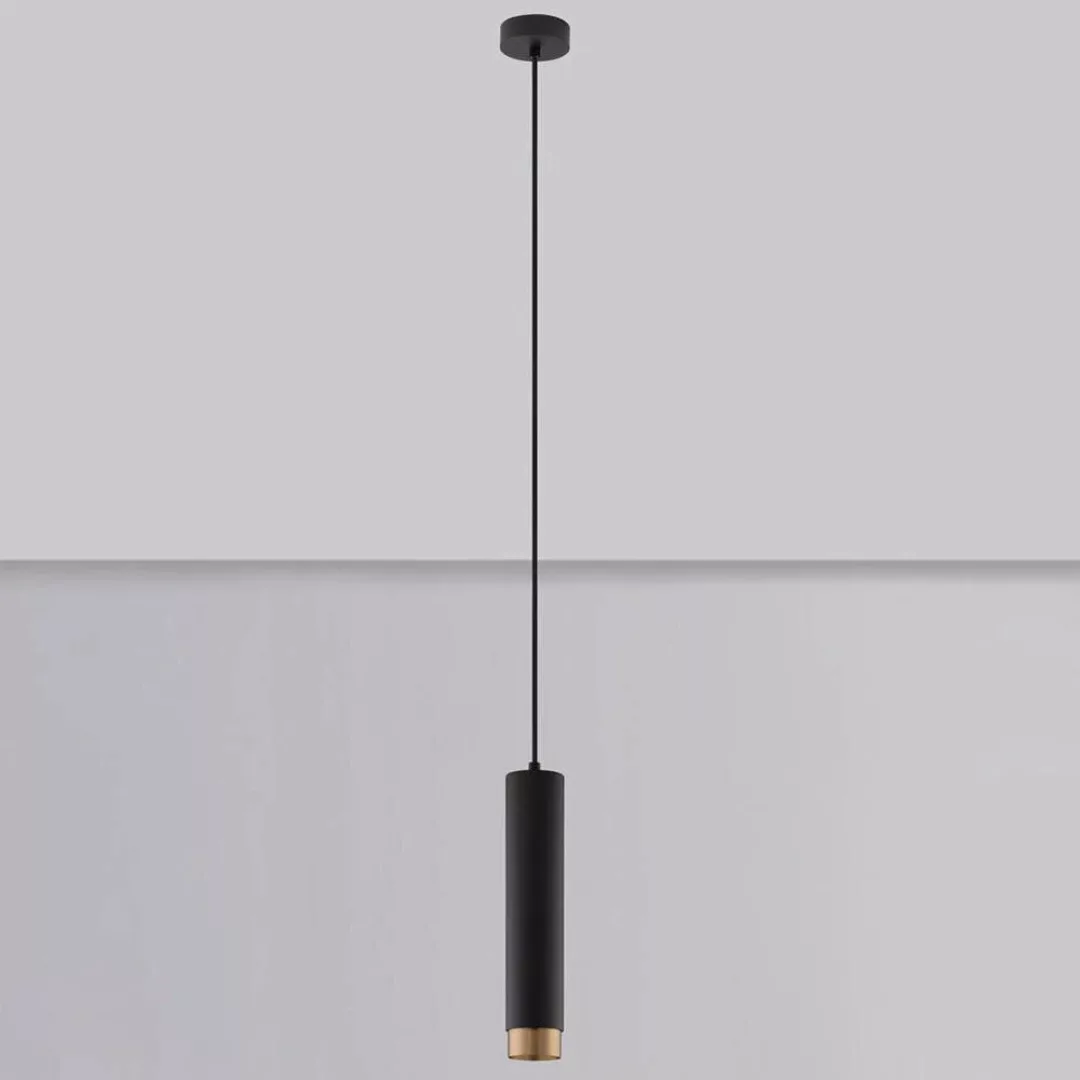 Pendelleuchte Pogno in Gold und Schwarz GU10 300mm günstig online kaufen