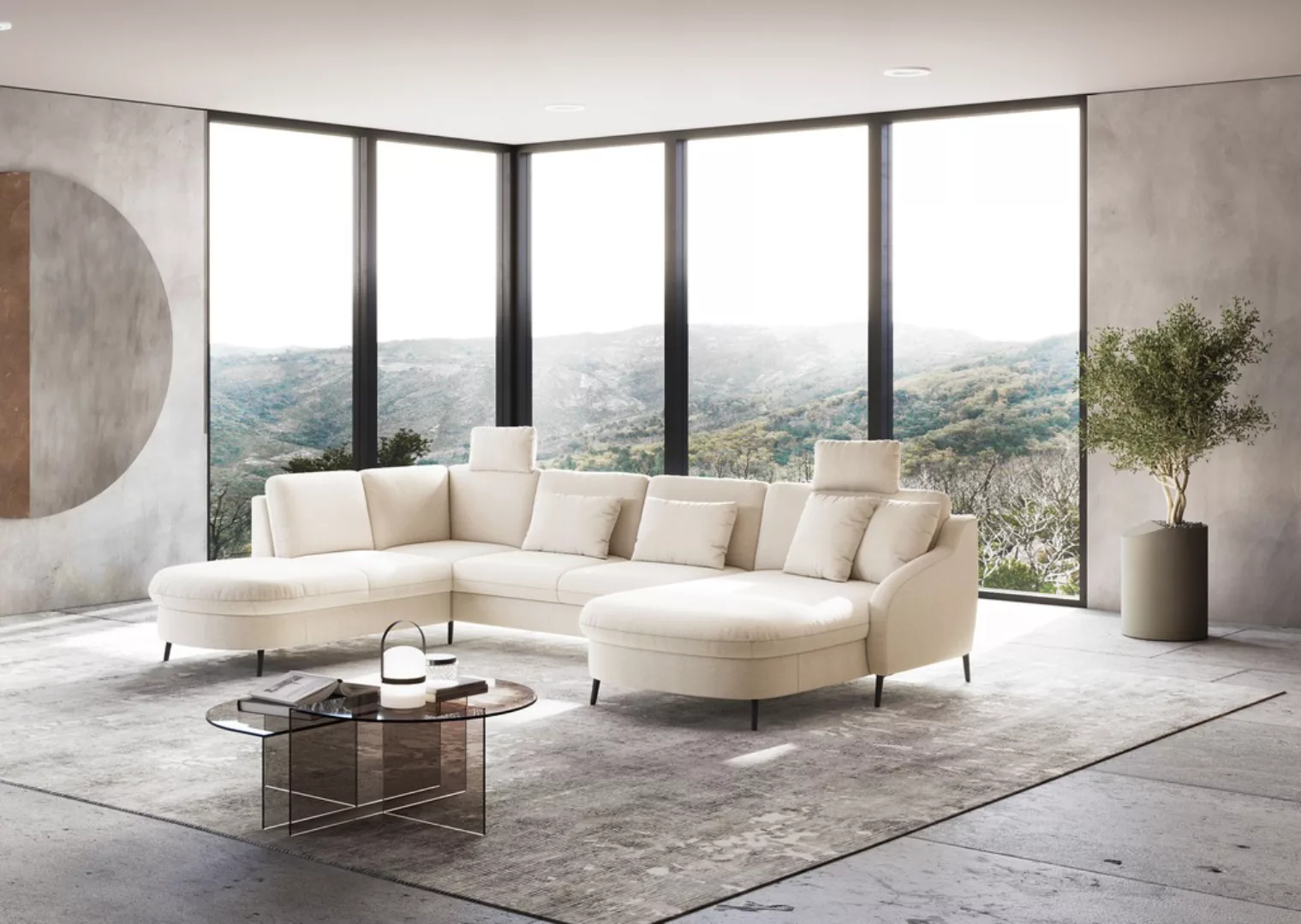 sit&more Wohnlandschaft "Soul U-Form", wahlweise mit Bettfunktion und Bettk günstig online kaufen