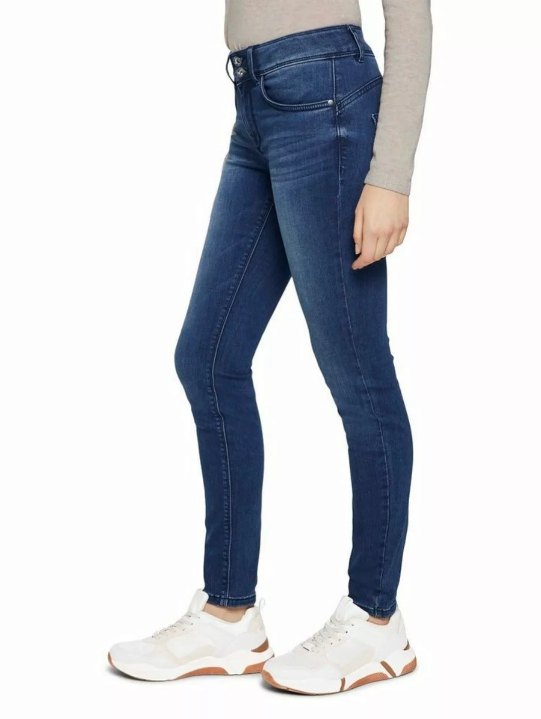 Tom Tailor Damen Jeans ALEXA - Skinny Fit - Blau - Dark Stone Wash Denim günstig online kaufen