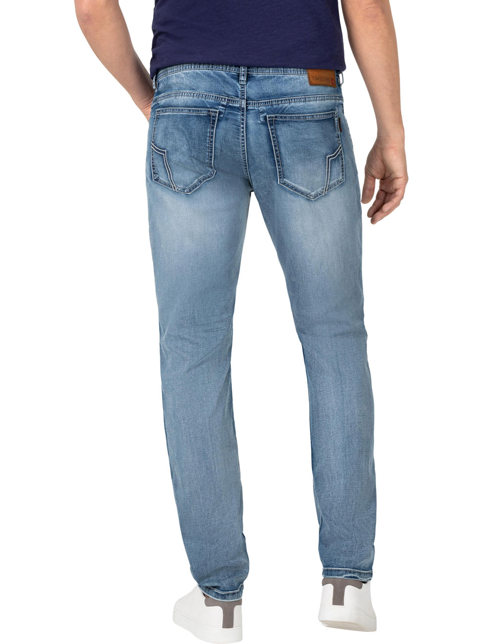 TIMEZONE Herren Jeans Slim EduardoTZ - Slim Fit - Blau - Aqua Blue Wash günstig online kaufen