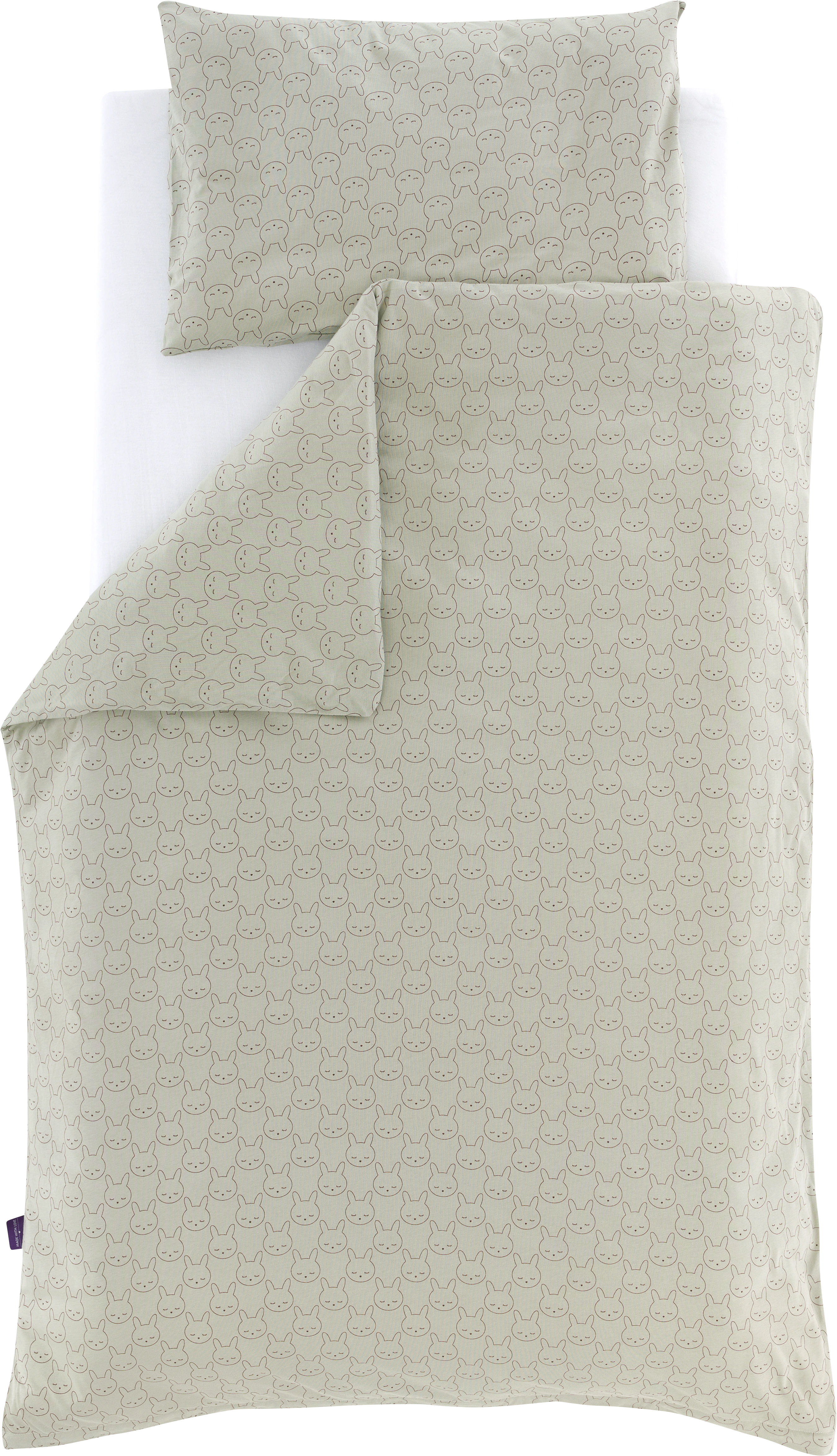 Träumeland Babybettwäsche »Jersey Kuschelhase«, mit Allover-Print günstig online kaufen