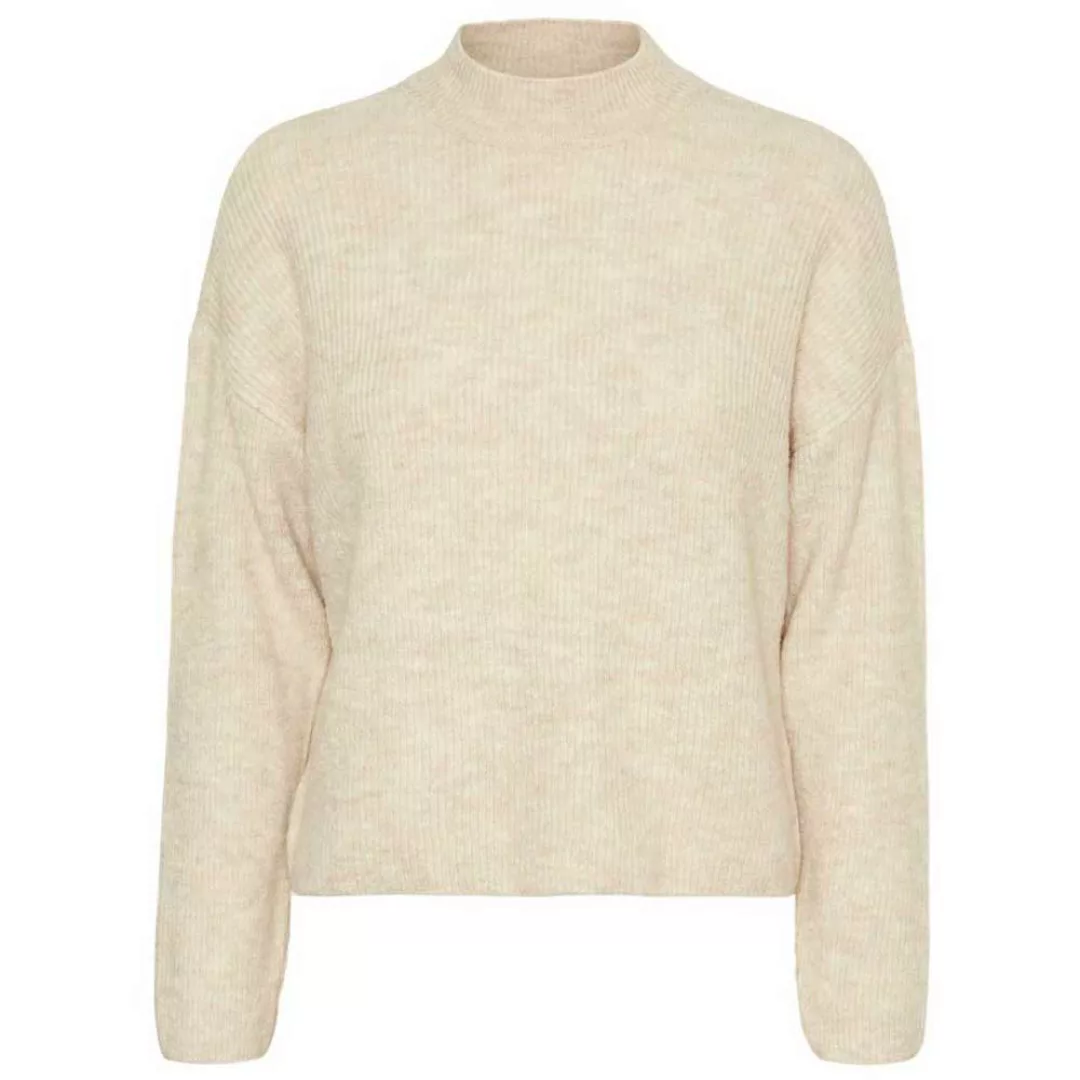 Vero Moda Molina Stehkragen Sweater XS Birch / Melange günstig online kaufen
