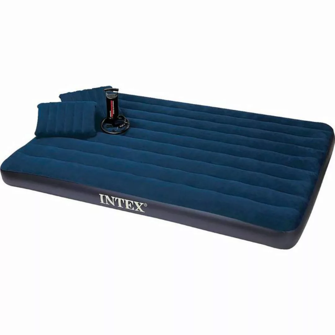 Intex Luftbett Intex 64765 - QUEEN DURA-BEAM CLASSIC DOWNY AIRBED W/ HAND P günstig online kaufen