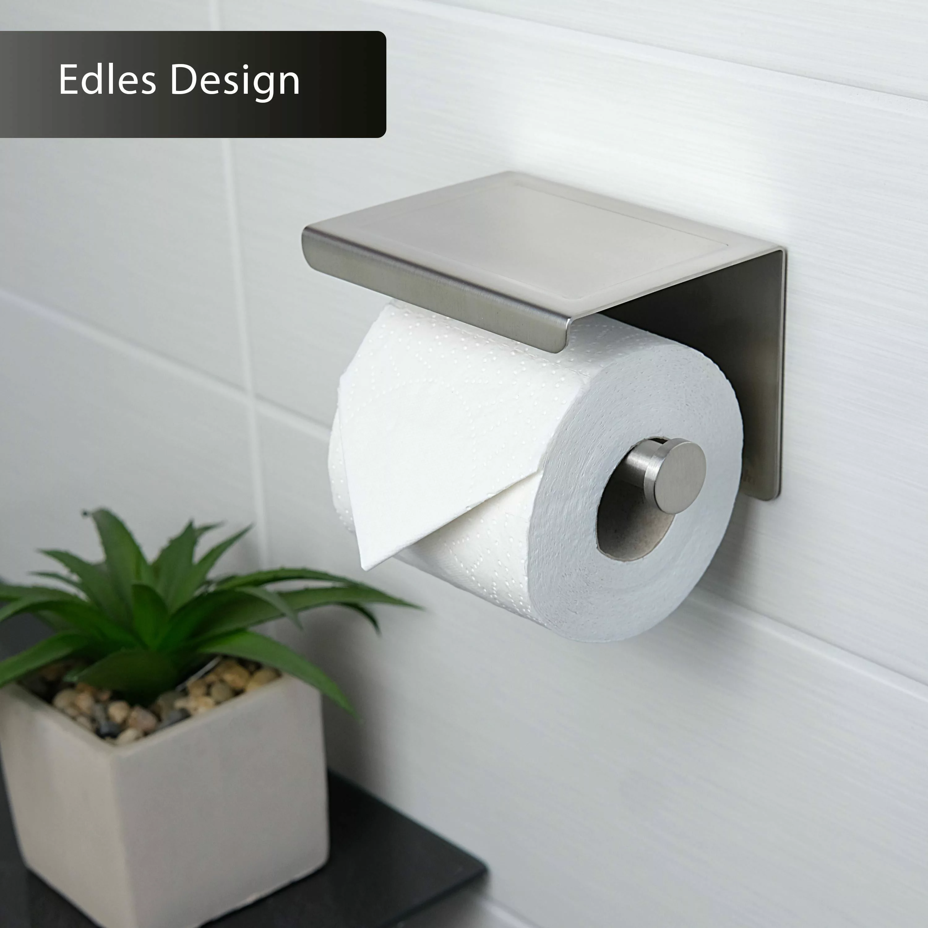 Dolvhin Toilettenpapierhalter ohne Bohren, Edelstahl Klopapierhalter günstig online kaufen