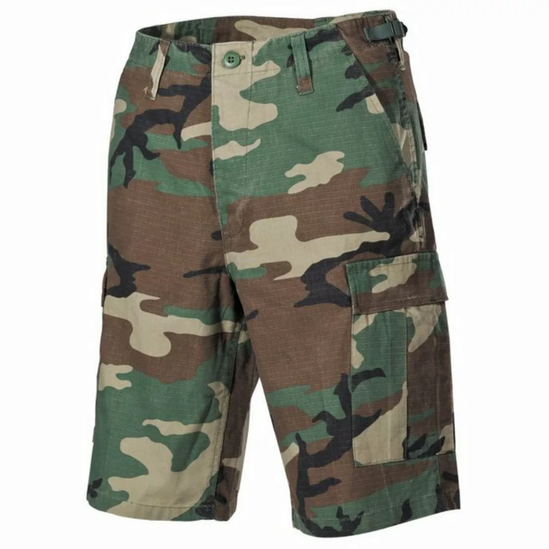 MFH Outdoorhose US Bermuda, BDU, Rip Stop, woodland-stonewashed günstig online kaufen