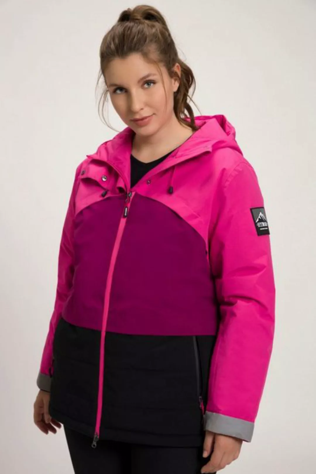 Ulla Popken Funktionsjacke HYPRAR Funktionsjacke wasserdicht 2-Wege-Zipper günstig online kaufen