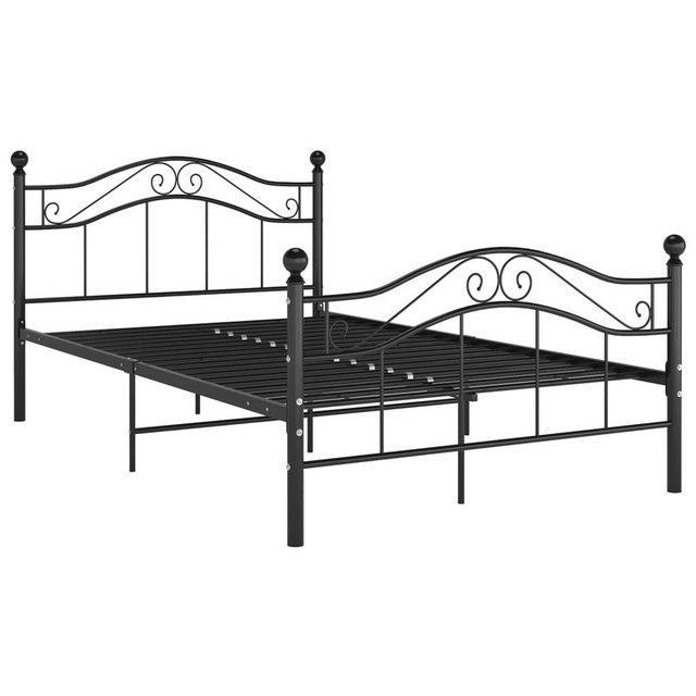 furnicato Bettgestell Bett Schwarz Metall 120x200 cm (1-tlg) günstig online kaufen