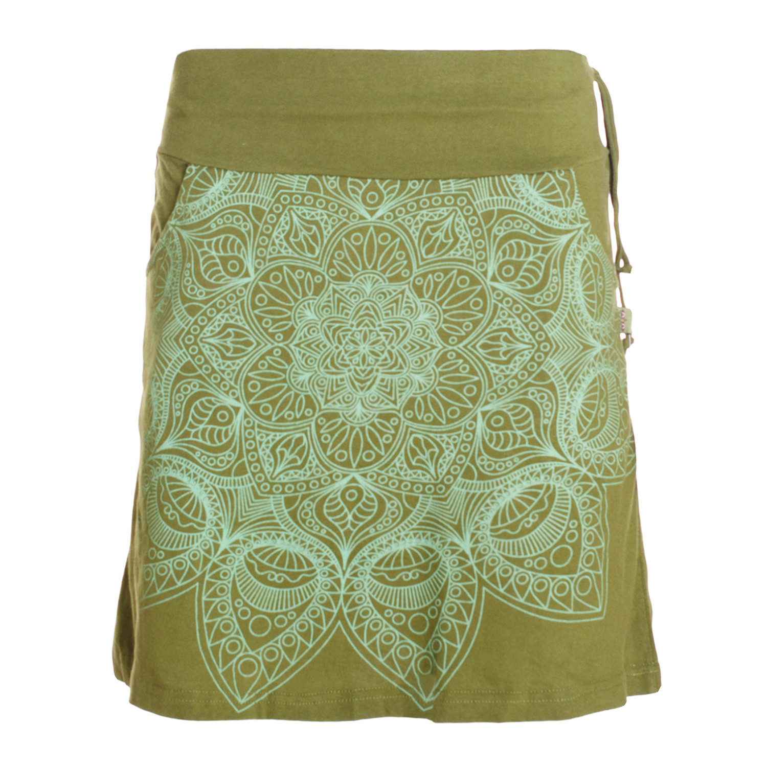 Vishes Minirock Damen Baumwolle Mandala-Muster breiter günstig online kaufen